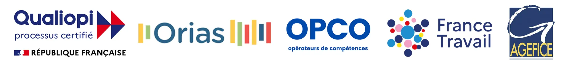 Orias Agefiph OPCO AGEFICE France Travail CCI