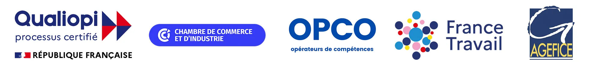 Orias Agefiph OPCO AGEFICE France Travail CCI